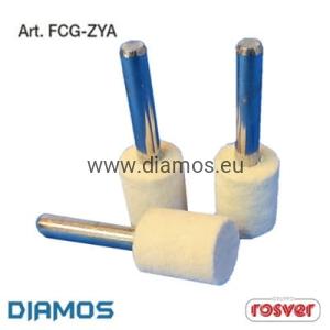 FCG-ZYA - (Ø3 ÷ Ø10) Filc polerski na trzpieniu 