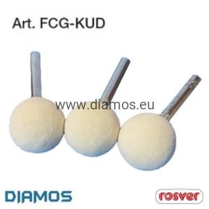 FCG-KUD - (Ø8 ÷ Ø30) Filc polerski na trzpieniu 