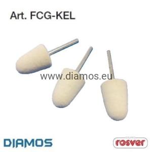 FCG-KEL - (Ø15 ÷ Ø25) Filc polerski na trzpieniu  