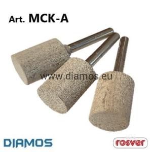 MCK-A (Ø6 ÷ Ø19) ściernice z włókien bawełnianych na trzpieniu 