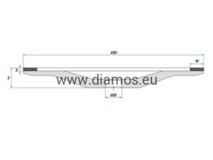 12A2CK Ø100x6x1,5x20 Ściernica tarcza diamentowa do ostrzenia pił tarczowych z węglikiem