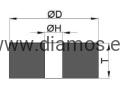 1A8 diamond CBN vitrified wheels