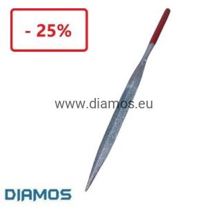 Pilnik diamentowy PDS trójkątny prostokątny zbieżny 7,5x5x5  (Diament D126) długość całkowita 180mm 