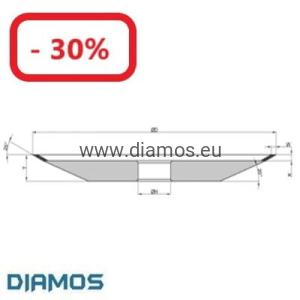 Ściernica diamentowa 4V2 Ø125x4x2x32 DIA76 C100