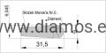 Obciągacz M1010 diamentowy EXTREME Diamond Dresser