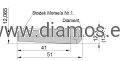 Obciągacz M1010 diamentowy EXTREME Diamond Dresser